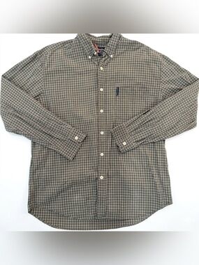 Abercrombie & Fitch Green Plaid Men's Shirt Size Medium